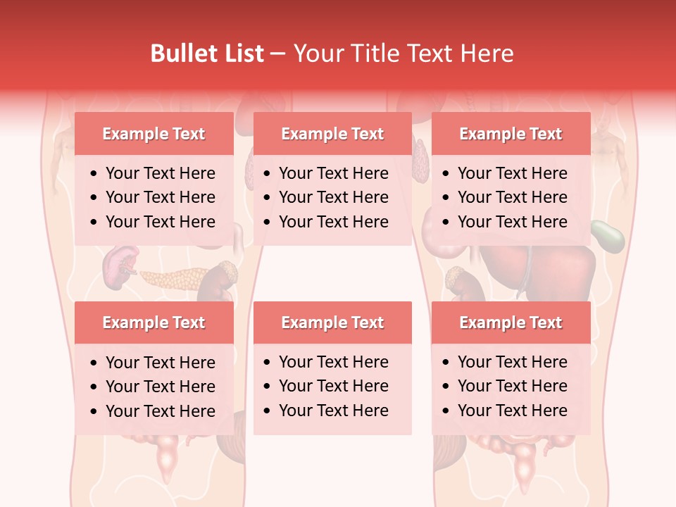 Glands Eye Intestine PowerPoint Template