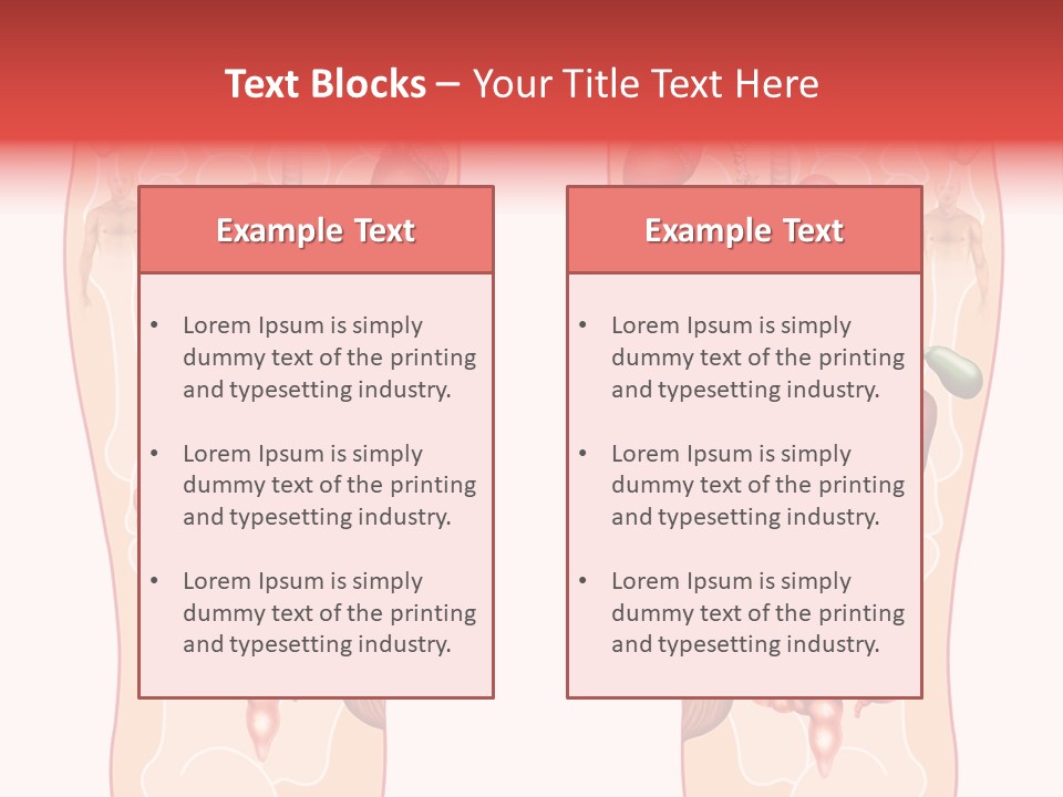 Glands Eye Intestine PowerPoint Template