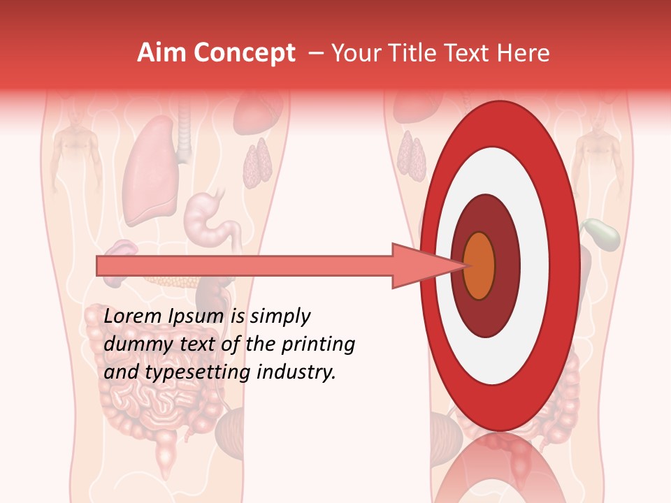 Glands Eye Intestine PowerPoint Template