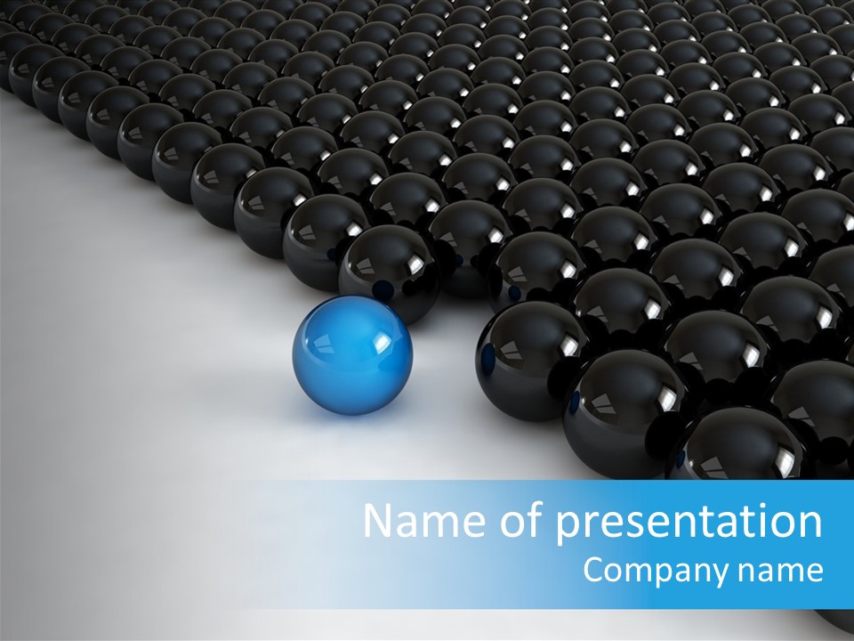 Ball Contrast Economic PowerPoint Template