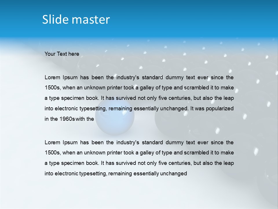 Ball Contrast Economic PowerPoint Template