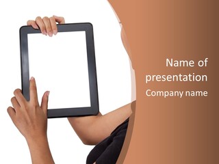 Tablet Vacancy Mobility PowerPoint Template