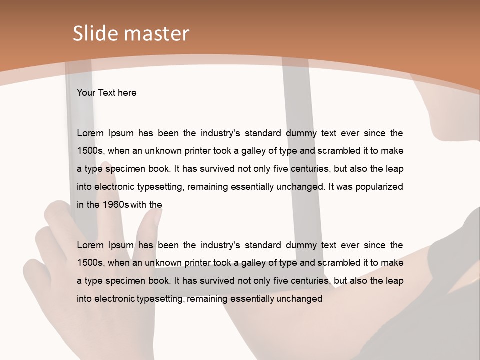 Tablet Vacancy Mobility PowerPoint Template