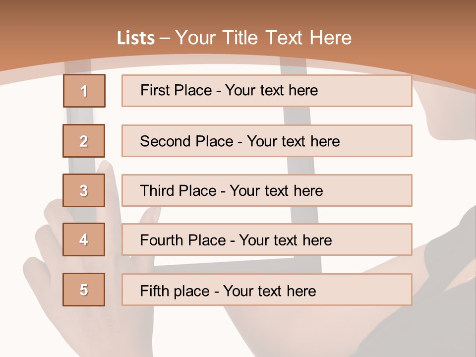 Tablet Vacancy Mobility PowerPoint Template