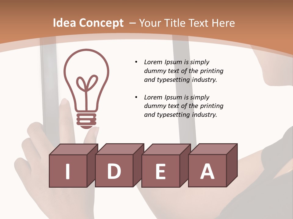 Tablet Vacancy Mobility PowerPoint Template