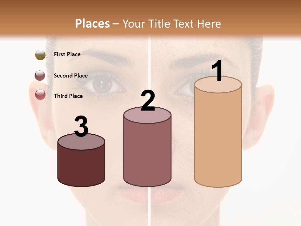 Facial Makeup Image PowerPoint Template