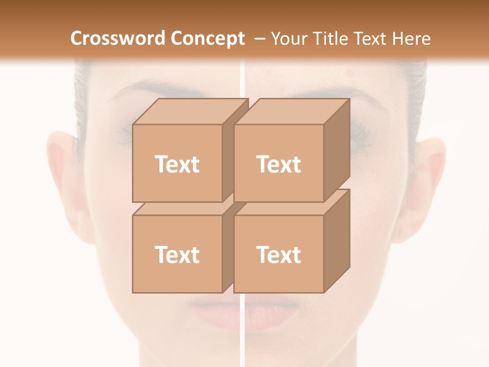 Facial Makeup Image PowerPoint Template