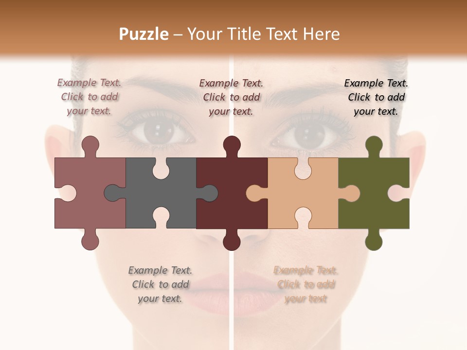 Facial Makeup Image PowerPoint Template