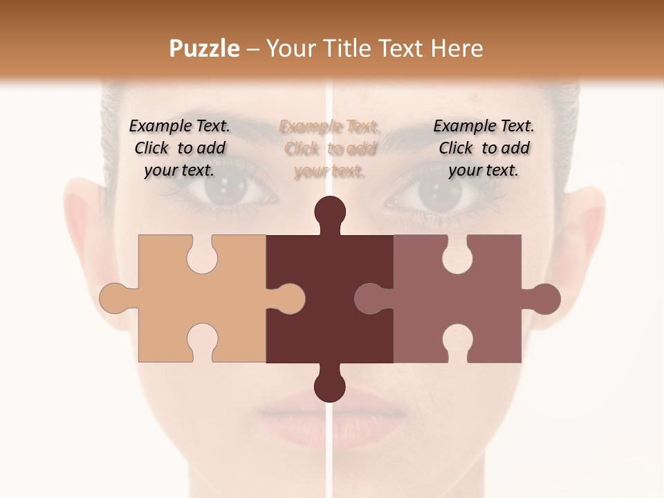 Facial Makeup Image PowerPoint Template