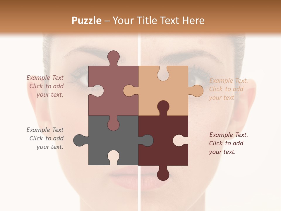 Facial Makeup Image PowerPoint Template