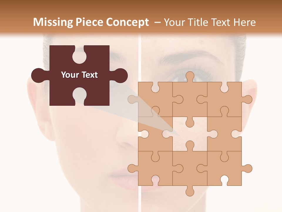 Facial Makeup Image PowerPoint Template