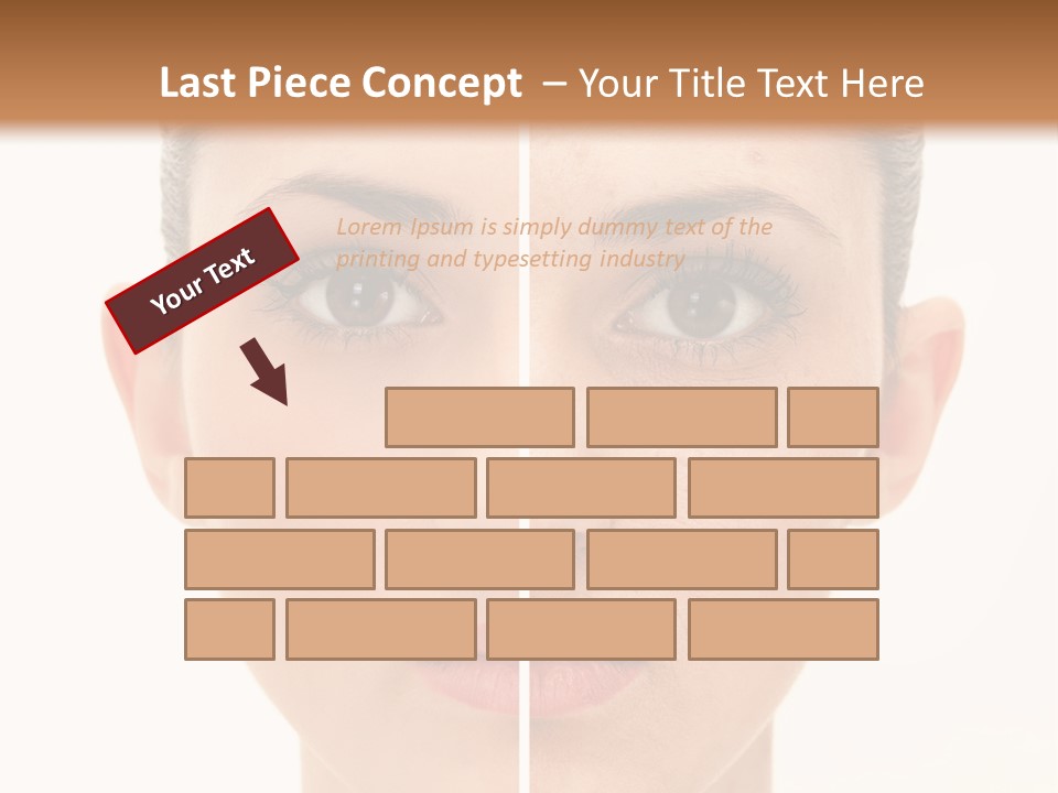 Facial Makeup Image PowerPoint Template