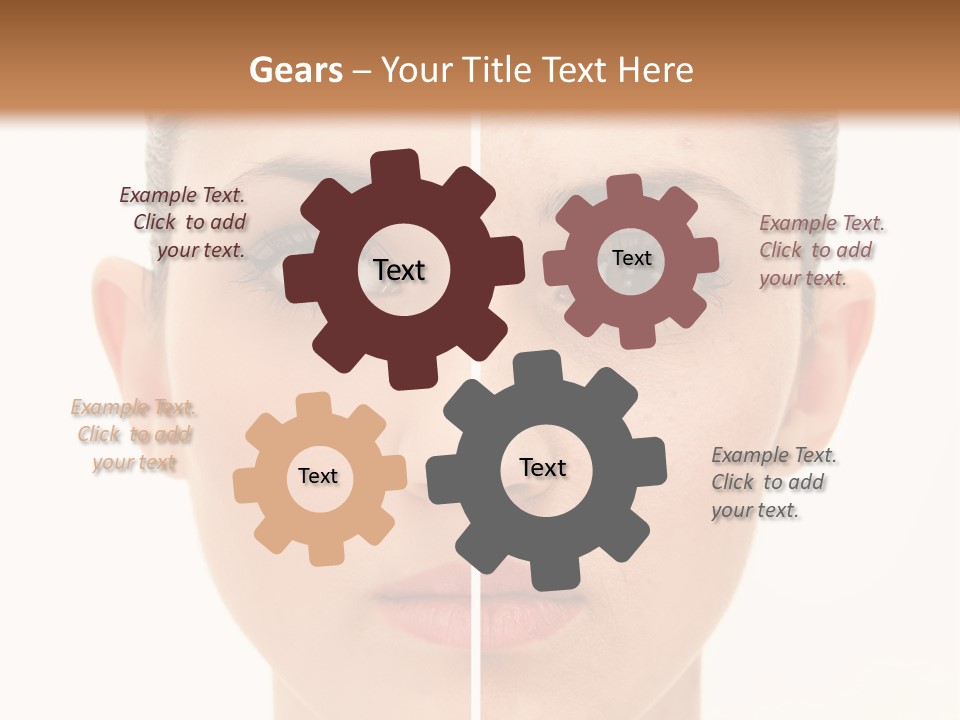 Facial Makeup Image PowerPoint Template