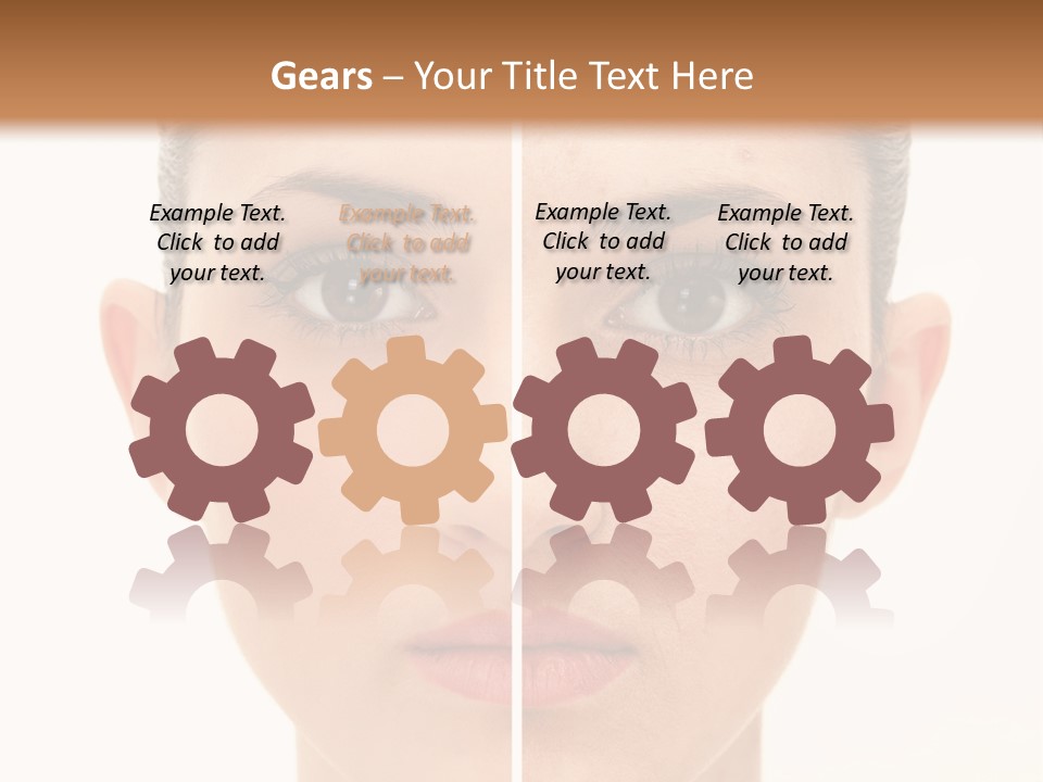 Facial Makeup Image PowerPoint Template