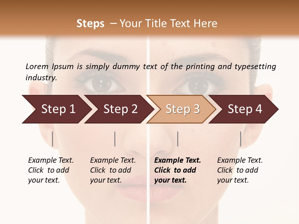 Facial Makeup Image PowerPoint Template