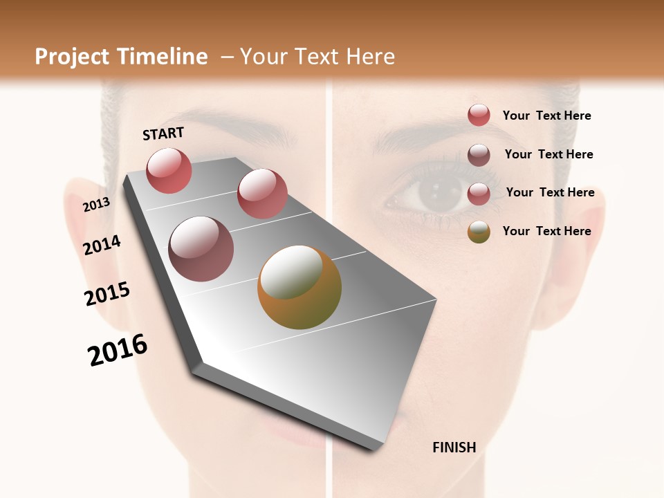 Facial Makeup Image PowerPoint Template