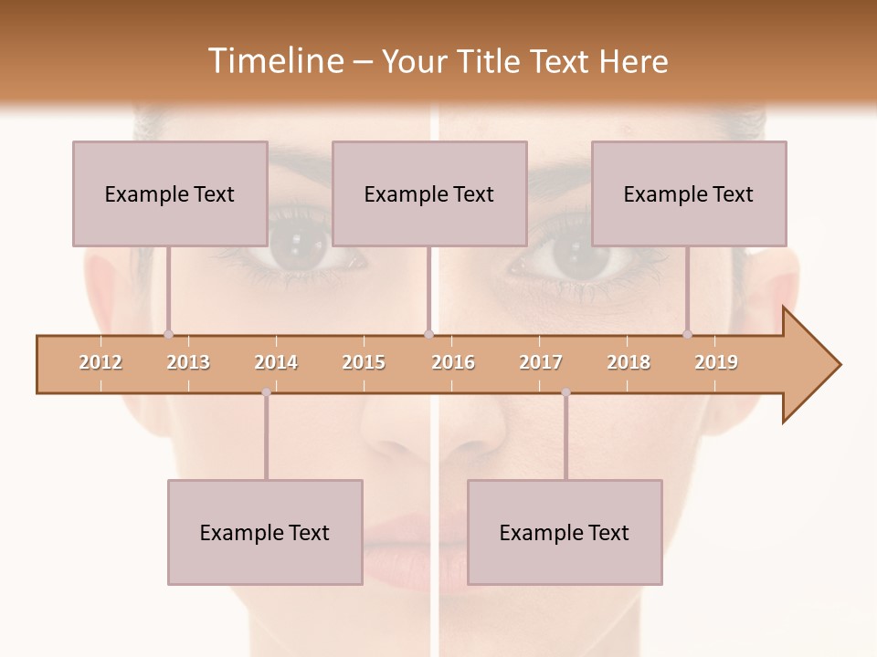 Facial Makeup Image PowerPoint Template