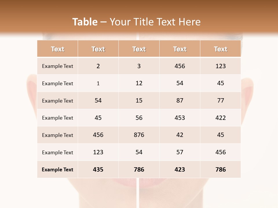 Facial Makeup Image PowerPoint Template