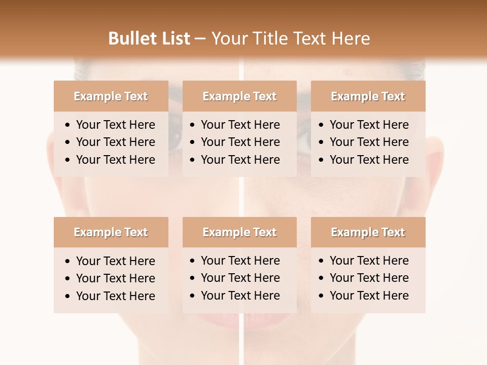 Facial Makeup Image PowerPoint Template