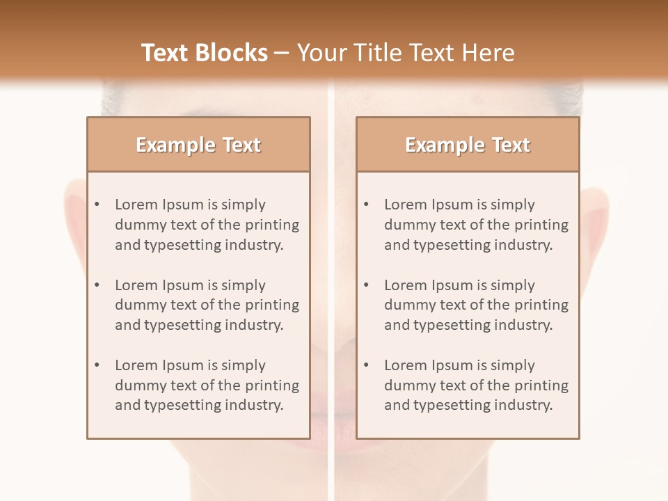 Facial Makeup Image PowerPoint Template