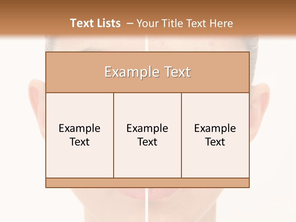 Facial Makeup Image PowerPoint Template