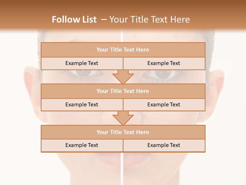 Facial Makeup Image PowerPoint Template