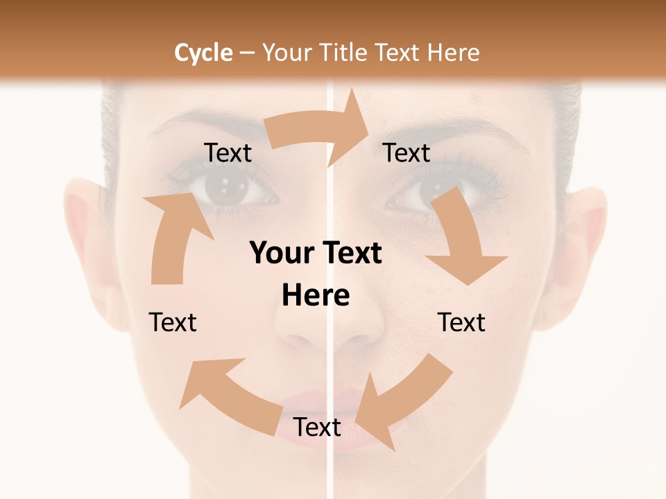 Facial Makeup Image PowerPoint Template