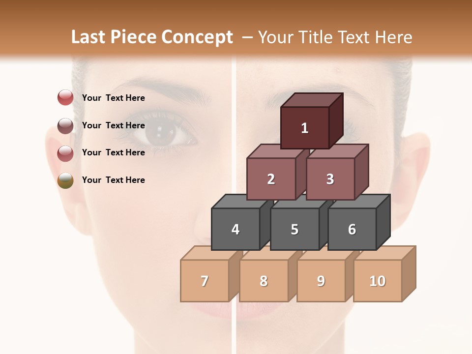 Facial Makeup Image PowerPoint Template