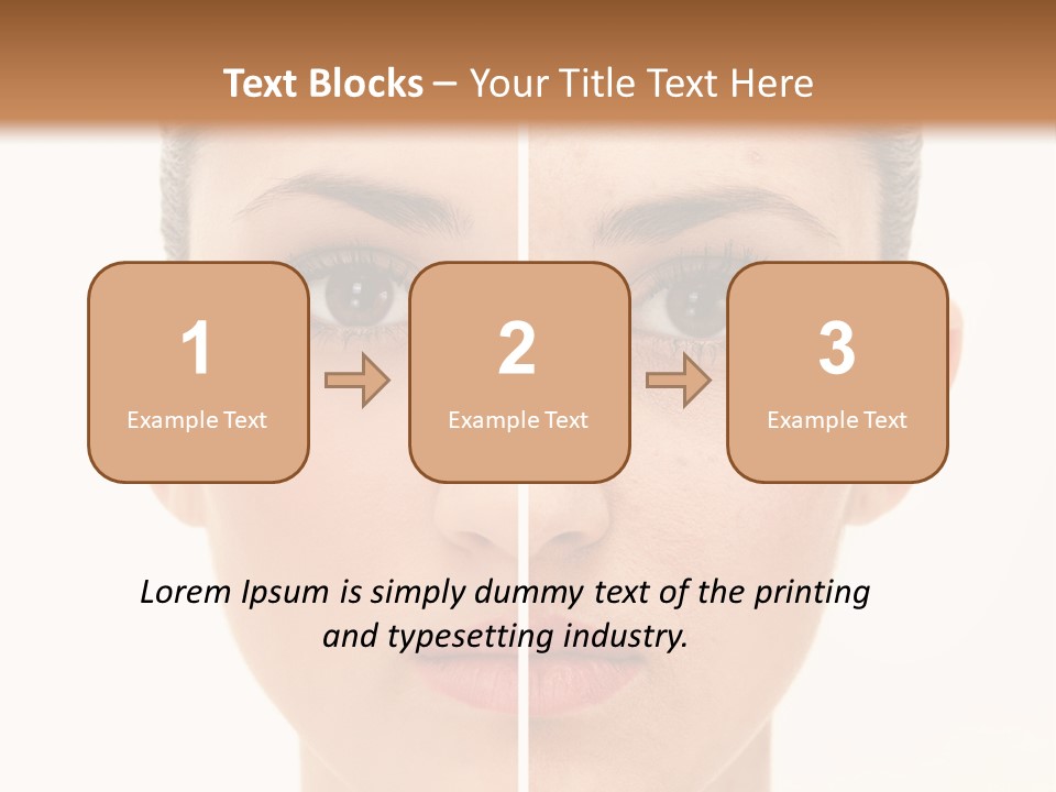 Facial Makeup Image PowerPoint Template