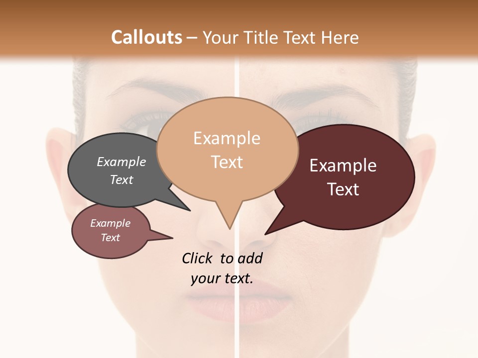 Facial Makeup Image PowerPoint Template