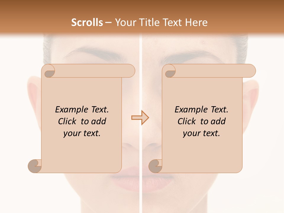 Facial Makeup Image PowerPoint Template