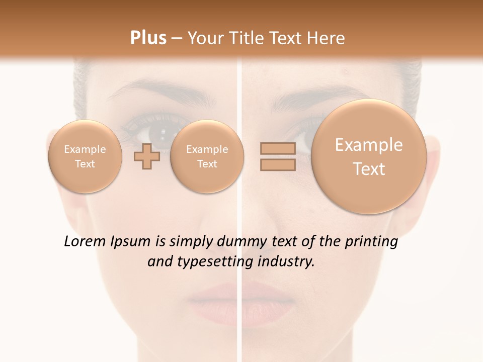 Facial Makeup Image PowerPoint Template