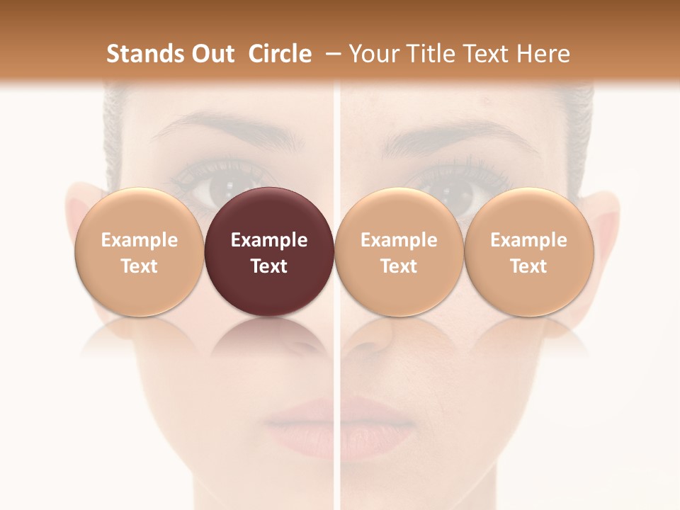 Facial Makeup Image PowerPoint Template