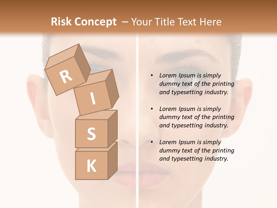 Facial Makeup Image PowerPoint Template