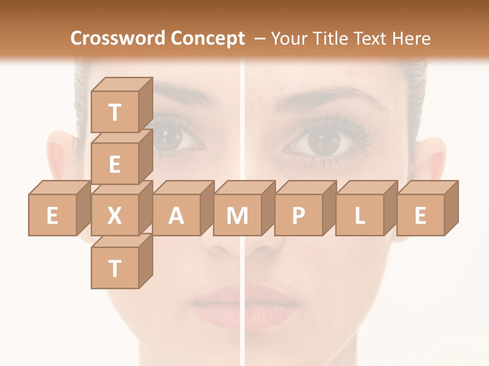 Facial Makeup Image PowerPoint Template