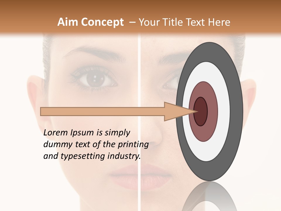 Facial Makeup Image PowerPoint Template
