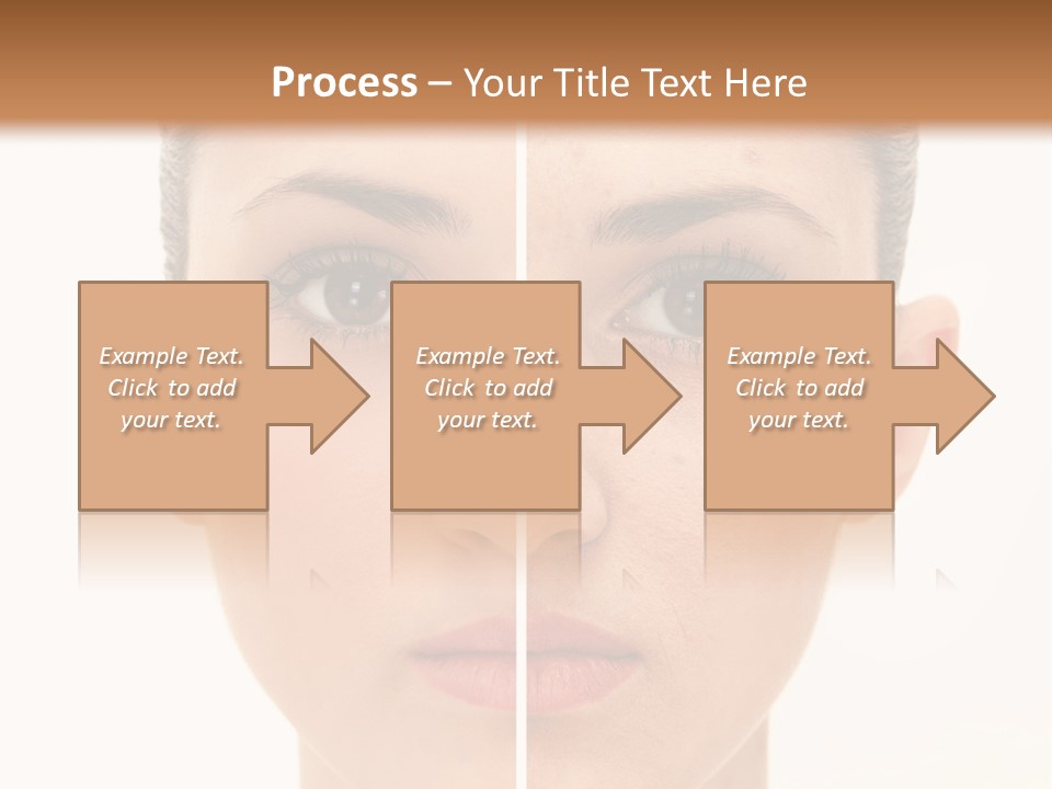 Facial Makeup Image PowerPoint Template