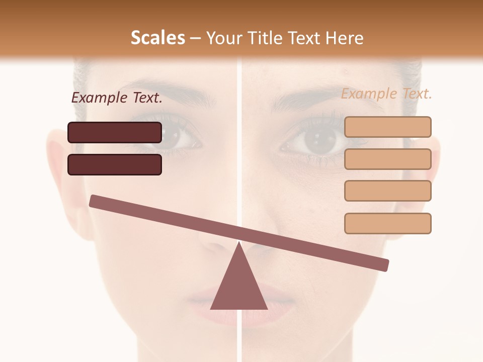 Facial Makeup Image PowerPoint Template