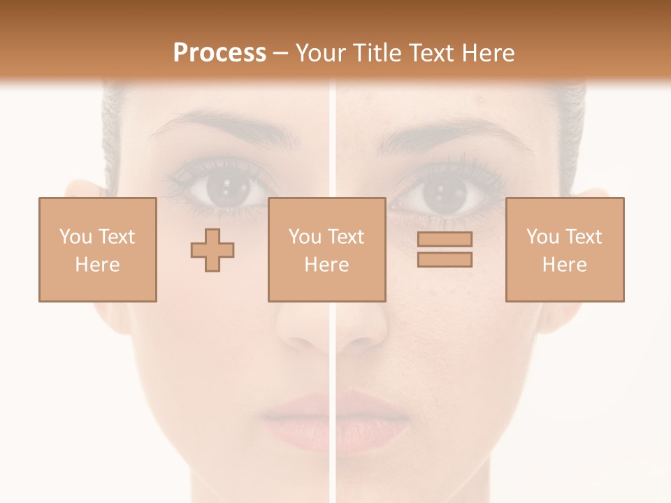 Facial Makeup Image PowerPoint Template