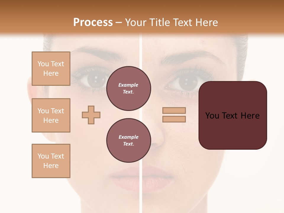 Facial Makeup Image PowerPoint Template