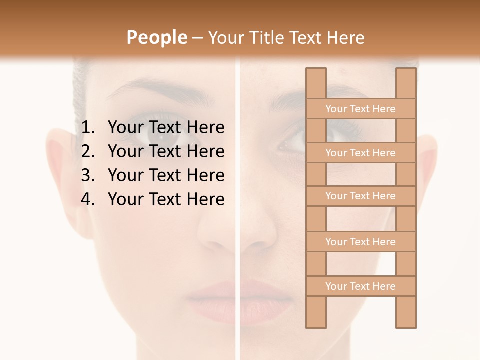 Facial Makeup Image PowerPoint Template