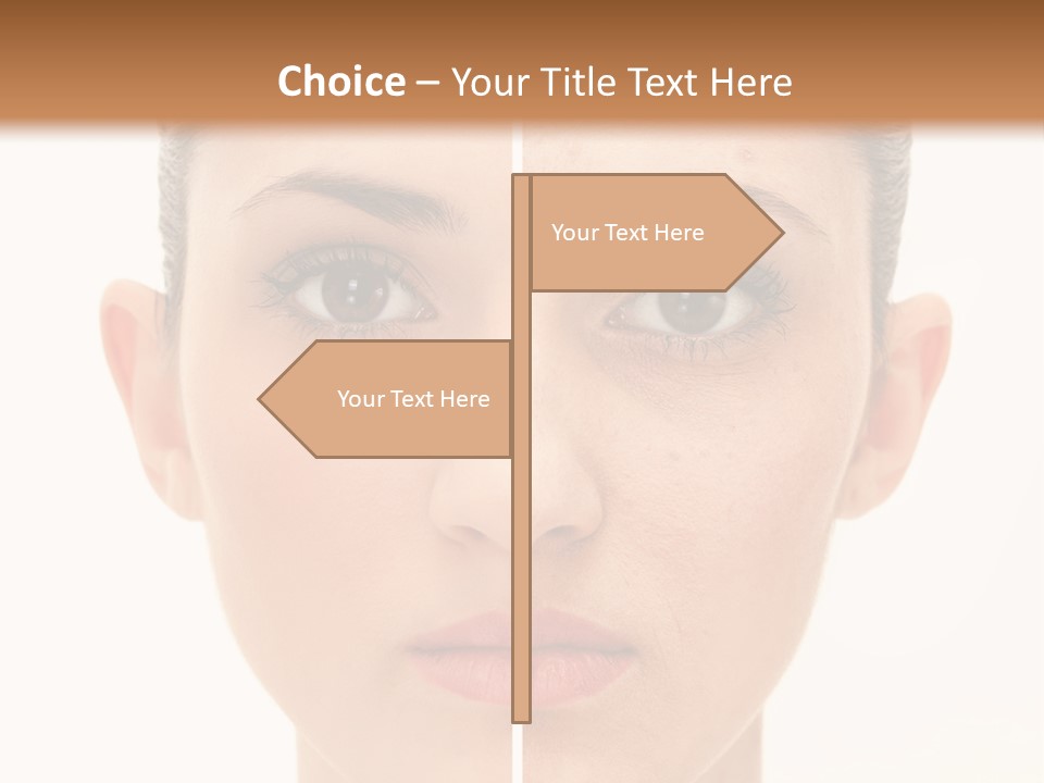 Facial Makeup Image PowerPoint Template