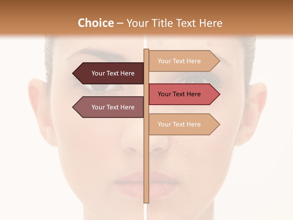 Facial Makeup Image PowerPoint Template