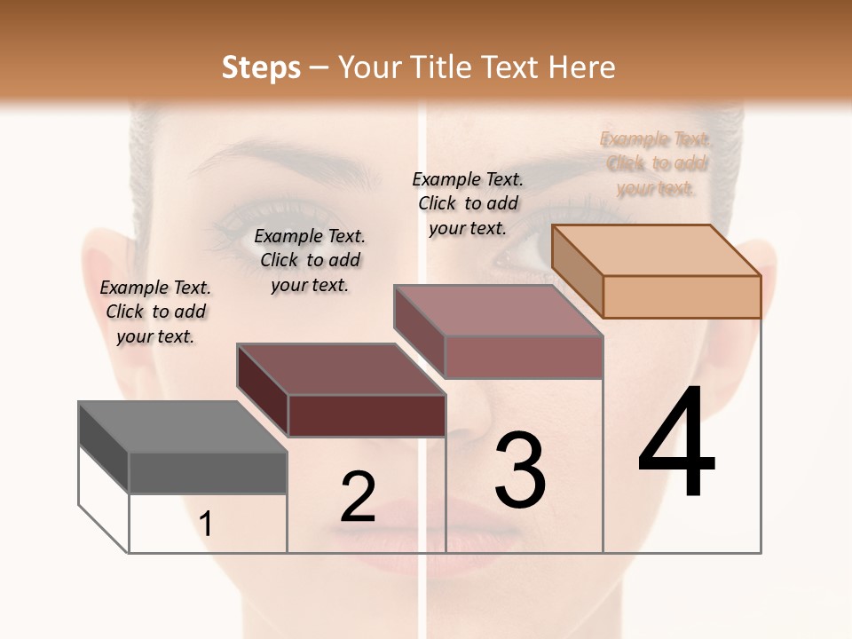 Facial Makeup Image PowerPoint Template