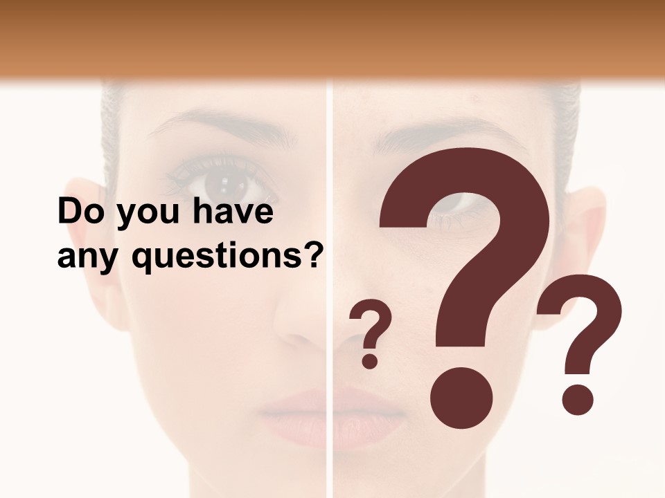 Facial Makeup Image PowerPoint Template