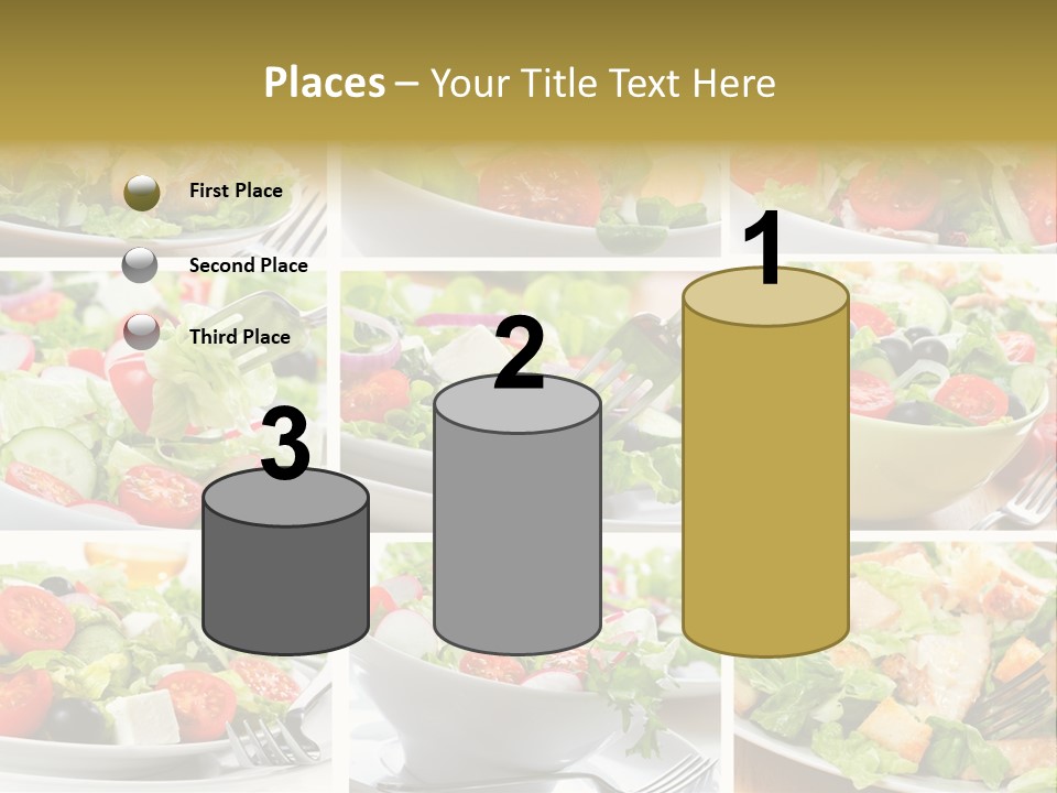 Vegetable Vegetarian Caesar PowerPoint Template