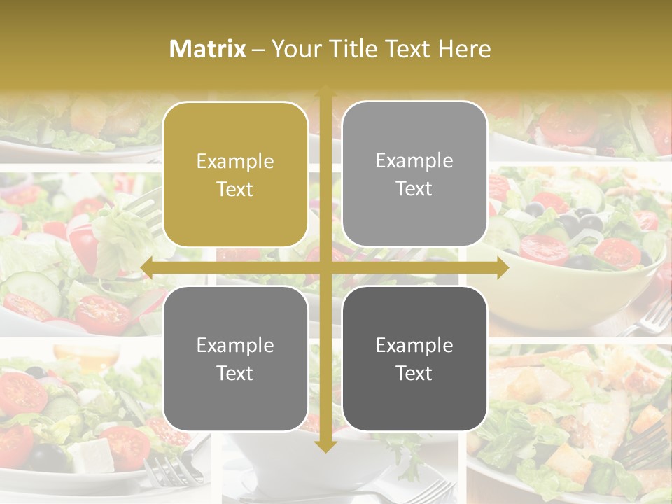 Vegetable Vegetarian Caesar PowerPoint Template