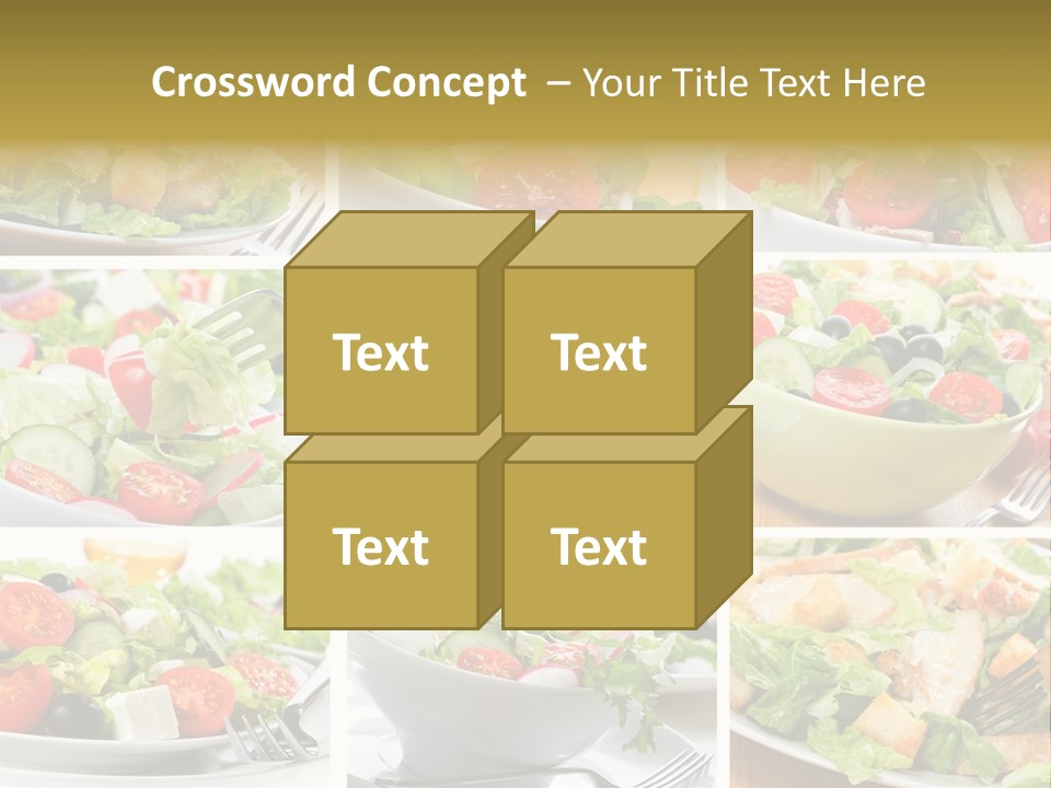 Vegetable Vegetarian Caesar PowerPoint Template