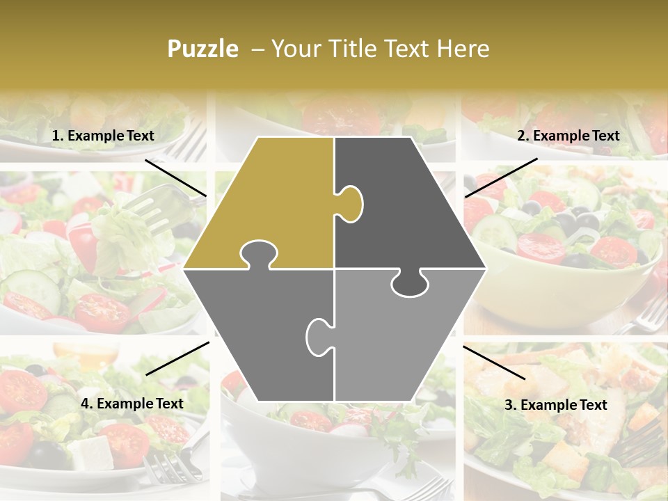 Vegetable Vegetarian Caesar PowerPoint Template