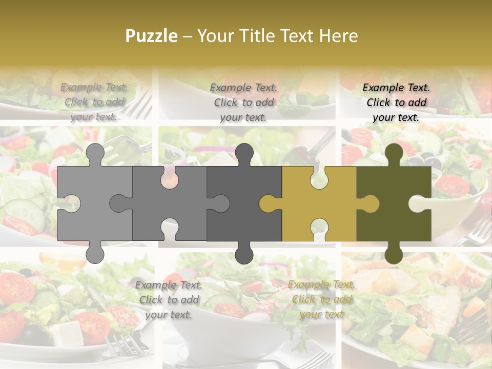 Vegetable Vegetarian Caesar PowerPoint Template